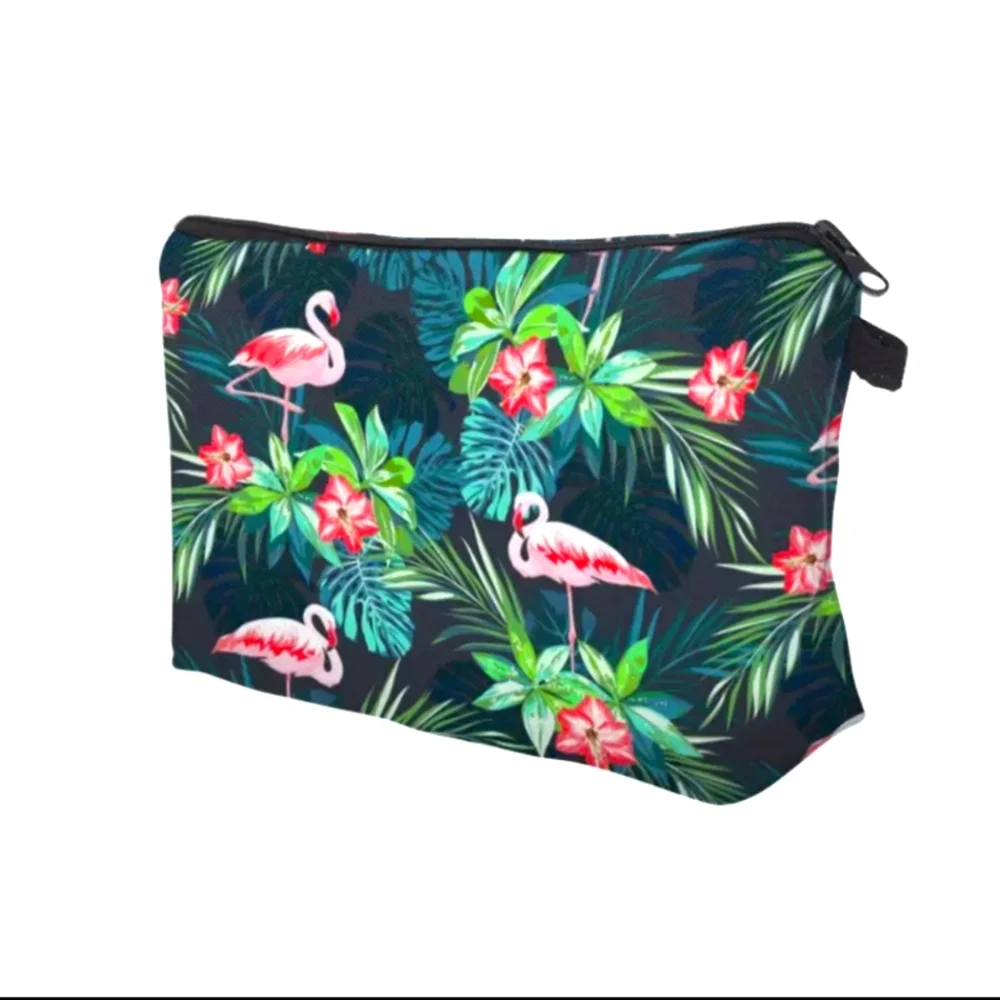 🌺Flamingo Cosmetic Bag Makeup Bag Travel Bag Flamingo Accessories